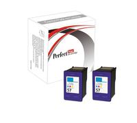 PerfectPrint Compatible Ink Cartridges Replacement for HP Photosmart 130 230 230v 230xi 2410 7150 7150v 7150w 7155 7155w 7200 7260 7260v 7260w 7268 7345 7350 7350v 7400 7450 57(Tri-Color,2-Pack)