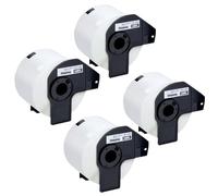 PerfectPrint Compatible Label Roll Replacement for Brother QL-810W QL-820NWB QL-580N QL-800 QL-1050 QL-1050N QL-1060N QL-500 QL-550 QL-570 QL-710W QL-720NW DK-11202 (Black on White, 4-Pack)
