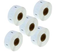 PerfectPrint Compatible Label Roll Replacement for Dymo Labelwriter LW310, LW320, LW330, LW400, LW450, Twin, Duo, 4XL -A11355 (S0722550) 19x51mm (White, 5-Pack)