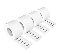 PerfectPrint Compatible Label Roll Replacement for Dymo Labelwriter LW310, LW320, LW330, LW400, LW450, Twin, Duo, 4XL A11353 (S0722530) 13x25mm (White, 4-Pack)