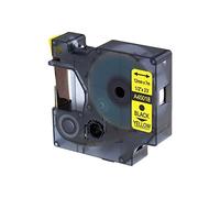 PerfectPrint Compatible Label Tape Replacement for Dymo LabelManager 100, 120P, 150, 160, 200, 210D, 220P, 260P, 280, 300, 350, 350D, 360D, 400, 420P, 450, 45018 1/2" (12mm) (Black on Yellow, 1-Pack)