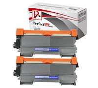 PerfectPrint Compatible Toner cartridge Replacement for Brother DCP-7055 DCP-7057 HL-2130 HL-2132 HL-2135W TN2010 (Black, 2-pack)