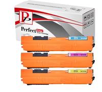 PerfectPrint Compatible Toner Cartridge Replacement for HP Colour LaserJet CP1025 CP1025nw Pro 100 color MFP M175a M175nw Pro 200 color MFP M275nw CE311A/2A/3A (Cyan/Yellow/Magenta, 3-Pack)