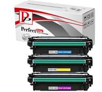 PerfectPrint Compatible Toner Cartridge Replacement for HP Colour LaserJet Enterprise CM4540 MFP CM4540f MFP CM4540fskm MFP CF031A/2A/3A (Cyan/Yellow/Magenta, 3-Pack)
