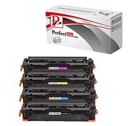 PerfectPrint Compatible Toner Cartridge Replacement for HP Colour LaserJet MFP M477fdw Pro M452dn M452nw Pro MFP M377dw M477fdn M477fnw CF410X CF411X CF412X CF413X (Black/Cyan/Magenta/Yellow, 4-Pack)