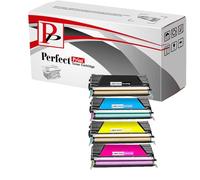 PerfectPrint Compatible Toner Cartridge Replacement for Lexmark C522N C524DN C524DTN C524N C532 C532DN C534 C534DN C534DTN C522 / C524 (Black/Cyan/Magenta/Yellow, 4-pack)