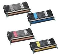 PerfectPrint Compatible Toner Cartridge Replacement for Lexmark C734 C734dn C734dtn C734dw C734n C736 C736dn C736n X734de X736de X738d (Black/Cyan/Magenta/Yellow, 4-pack)