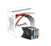 PerfectPrint Ink Cartridge For Printer, Compatible With Brother MFC-J5910DW MFC-J6510DW MFC-J6710D MFC-J6710DW MFC-J6910DW LC1240 (Black/Cyan/Magenta/Yellow, 4-Pack)
