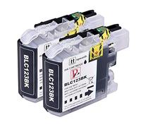PerfectPrint Ink Cartridge For Printer, Compatible With Brother MFC-J6520DW MFC-J6720DW MFC-J6920DW LC123BK (Black, 2-Pack)
