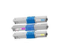 PerfectPrint Toner Cartridge For Printer, Compatibile with OKI C301 C301dn C321 C321dn MC332 MC332dn MC342 MC342dn MC342dnw MC342dw MC342w OC301-OC321C/M/Y (Cyan/Magenta/Yellow, 3-Pack)
