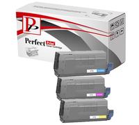 PerfectPrint Toner Cartridge For Printer, Compatible With OKI C710 C710cdtn C710dn C710dtn C710n C711 C711cdtn C711dn C711n C711wt (Cyan/Magenta/Yellow 3-Pack)