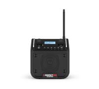 PerfectPro DABPRO construction radio, DAB+ and FM reception, AUX input, MP3, Bluetooth, mains and rechargeable, shockproof, IP54, DPR2