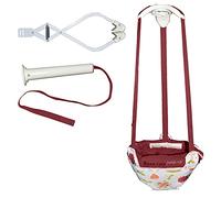 perfectshow Baby Door Jumper Durable Portable Door Swing Bu.mper J.umper Exerciser with Adjustable Strap for Toddlers Infants 6 Months to 2 Years Old (Red)