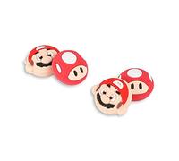 PERFECTSIGHT Cute Thumb Grip Caps for Switch 2, Playstation 4/5, PS5, PS4, Xbox Series X/S, Xbox One, Switch PRO Controller, 4PCS Kawaii Rubber Analog Thumbsticks Grips Joystick Cover (Red)