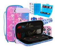 PERFECTSIGHT Switch OLED Storage Accessories Kit with 10 in 1 Nintendo Switch OLED Bundle Accessories, Travel Carrying Case, Game Card Case, Thumb Grip Caps, Switch Protective Case Cover (S&A)