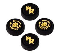 PERFECTSIGHT Switch Thumb Grips Caps, Cute Joystick Caps for Nintendo Switch Lite/Switch OLED, 4 PCS Thumbstick Cover, Analog Stick Button Cover for NS Joycon Controller (Black Eyes)