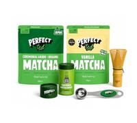 PerfectTed Complete Matcha Kit | Original & Vanilla | Bamboo & Matcha Spoon | Vegan | Gluten-Free