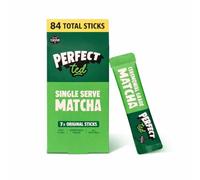 PerfectTed Matcha Powder Sachets, Ceremonial Grade Japanese Matcha | 84 Single Serve Matcha Sticks | L-Theanine | Antioxidants | Vegan | Gluten-Free | 12 x 7 Sticks