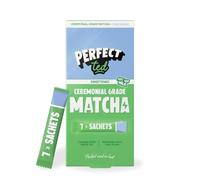PerfectTed Matcha Trial Pack | Ceremonial Grade Japanese Matcha Sticks | 7 Single Serve Sachets | First Flush | L-Theanine | Vegan | Gluten-Free | 7 x 1.5g (Sweetened)