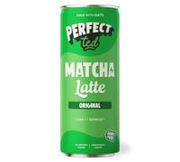 PerfectTed Original Matcha Latte RTD, Ceremonial Grade Matcha, 12 x 250ml Cans, Ready-to-Drink with Gluten-Free Oats | Smooth & Creamy | Dairy-Free | Vegan (12 Pack, Original)