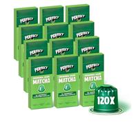 PerfectTed Original Matcha Pods, Ceremonial Grade Japanese, 120 Nespresso Compatible Capsules, Quick & Easy Hot or Iced Lattes | with L-Theanine | Contains Caffeine | Vegan