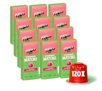 PerfectTed Strawberry Matcha Pods, Ceremonial Grade Matcha, 120 Nespresso Compatible Capsules, Quick & Easy Sweet Lattes | with L-Theanine | Natural Flavour | Vegan