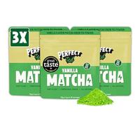 PerfectTed Vanilla Bean Matcha Powder, Ceremonial Grade Japanese, 3 x 75g (90 Servings) Bulk Pack, Perfect for Sweet Lattes & Smoothies | Premium Matcha Fuel | Vegan | Gluten-Free