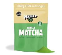 PerfectTed Vanilla Bean Matcha Powder, Ceremonial Grade Japanese, Bulk Pack, Perfect for Sweet Lattes & Smoothies | Premium Matcha Fuel | Vegan | Gluten-Free (250g, Vanilla)