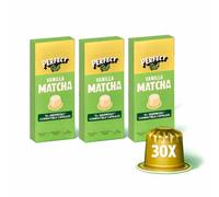 PerfectTed Vanilla Matcha Pods, Ceremonial Grade Japanese, 30 Nespresso Compatible Capsules, Perfect for Sweet Lattes | with L-Theanine | Natural Flavour | Vegan