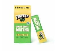 PerfectTed Vanilla Matcha Sachets, Ceremonial Grade Japanese, 12 Boxes (84 Single Serve Sachets), Perfect for On-the-Go Travel Green Tea Powder | Vegan | Gluten-Free
