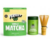 PerfectTed Vanilla Matcha & Whisk Set | Ceremonial Grade Matcha | 75g | Natural Ingredients | Vegan | Gluten-Free