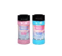 Perfectware 2ct- 16oz Jars of Cotton Candy Floss Sugar (Pink Vanilla and Blue Raspberry)