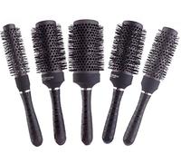 PERFEHAIR Round Thermal Hair Brush Set, Professional Hairdressing Ceramic & Ionic Barrel Hair Styling Blow Drying Curling Brushes, 5 Different Sizes