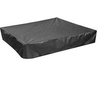 PERFETSELL Sandbox Cover Square Waterproof Sand Pit Cover, 120x120cm | Dustproof Protection, Sandpit Pool Covers, Black Sandbox Canopy, with Drawstring, Avoid the Sand and Toys Contamination