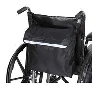 PERFETSELL Wheelchair Backpack Multifunction Wheelchair Bag Outdoor Wheelchairs Backpack Storage Bag Mobility Scoote Large Capacity Accessory Carry Pouch for Most Wheelchairs/Scooter/Rollator (Black)