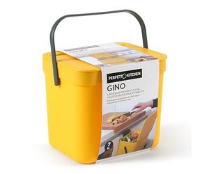 Perfetto Koll. GINO Moist Bin/Organic Waste Hanging Bin 7 Litres Yellow