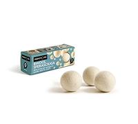 Perfetto Wool Ball for Dryer Bwool-3 Piece Set-Natural, 100% New Zealand, Bianco, One Size