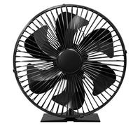 Perfirefan Log Burner Fan with Guard - 6-Blade Ultra Quiet Heat Powered Stove Fan - Log Burner Accessories - Auto-Operated for Even Heat Circulation