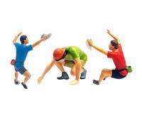 perfk 1:64 Climbing Figure, Miniature Scenes, Collections, Layout, Hand Painted, People, Model, Micro Landscape Accessories, 3 pieces