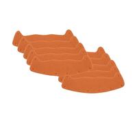 perfk 10 Pieces Sweatband for Liner Practical Swear Absorbing Soft Accessories for Sports Industrial Settings, Orange
