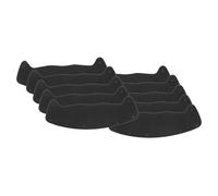 perfk 10 Pieces Sweatband for Liner Practical Swear Absorbing Soft Accessories for Sports Industrial Settings, Black
