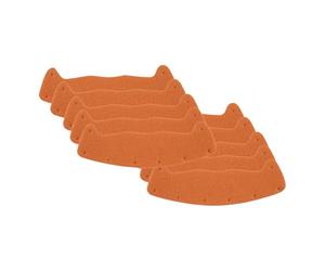 perfk 10 Pieces Sweatband for Liner Practical Swear Absorbing Soft Accessories for Sports Industrial Settings, Orange
