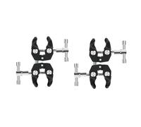 perfk 2 Mounting Clips for Camping Tent Poles, Accessories for Awning Poles, Stable Pipe Pole Holder for Tents in The Garden