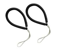 perfk 2 Pieces Diving Hand Grip Rope Wrist Strap Leash Camera Rope Underwater Buckle Lock Adjustable Emulsion Suitable for Scuba Diving Snorkeling, Black