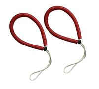 perfk 2 Pieces Diving Hand Grip Rope Wrist Strap Leash Camera Rope Underwater Buckle Lock Adjustable Emulsion Suitable for Scuba Diving Snorkeling, Red
