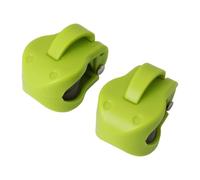 perfk 2 Pieces Fishing Pole Securing Clips Fishing Rod Holder Straps Wrap Equipment for Boats, green