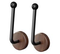 perfk 2Pcs Boxing Glove Wall Hooks Universal for Fitness Centers Multipurpose Wall Mount, Brown
