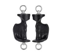 perfk 2Pcs Pull up Hand Grips Handles Exercise Equipment Handles Ergonomic Versatile Grip Black Climbing Hold Grips