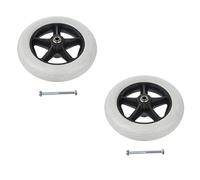 perfk 2X 1pc 8" Heavy Duty Replacement Front Wheel Wear Resistant Castor