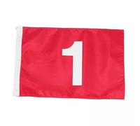 perfk 2x Golf Flag Red Putting Green Flag Standard for Lawn Backyard Practice Course Yard